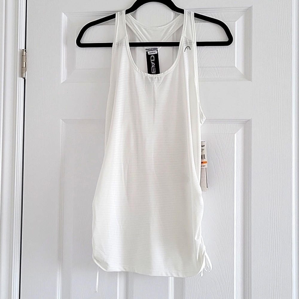 HEAD White Active Tank Top, Size Medium